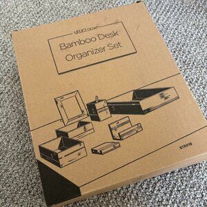 Uplift Bamboo Desk Organizer Set